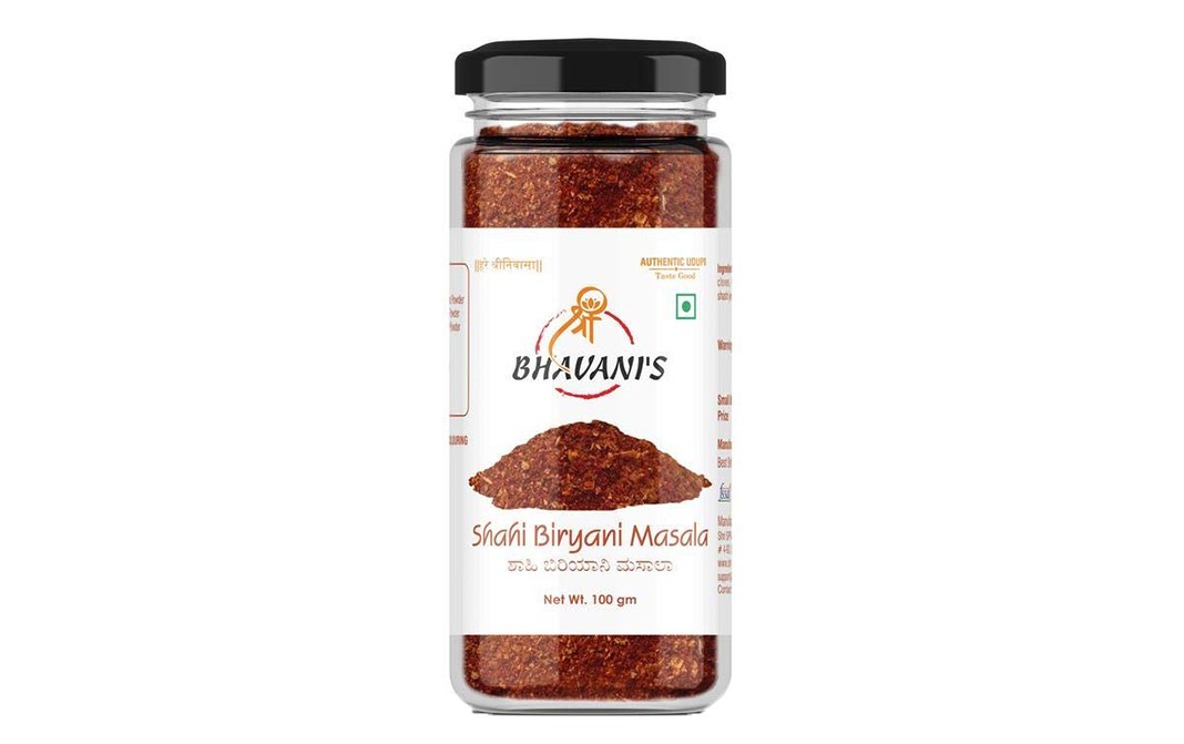 Bhavani's Shahi Biryani Masala    Glass Jar  100 grams